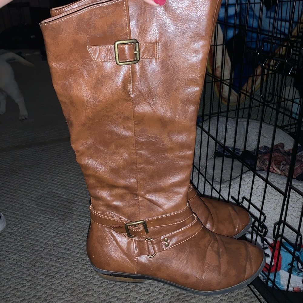 Tan boots